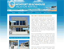 Tablet Screenshot of npbeachhouse.com